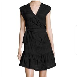 VERONICA BEARD SHADOW EXTENDED SHOULDER DRESS